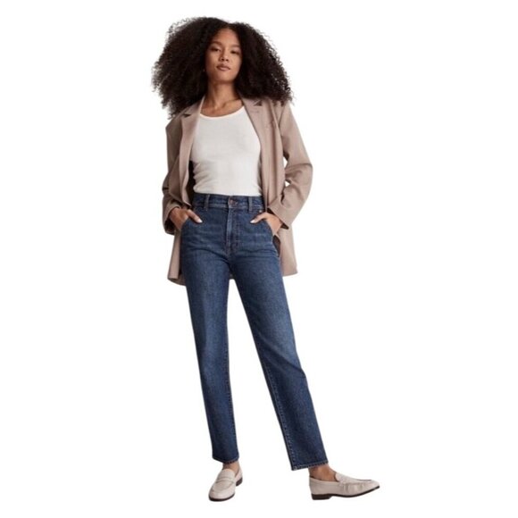 Madewell Denim - Madewell the perfect vintage straight jeans Womens 30 cotton hemp dark wash